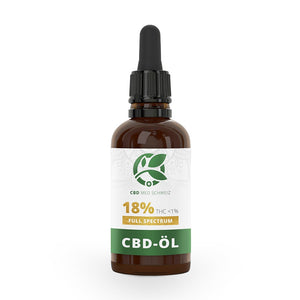 18% Bio CBD-Öl Tropfen (Full Spectrum) 30ml - CBD MED Schweiz