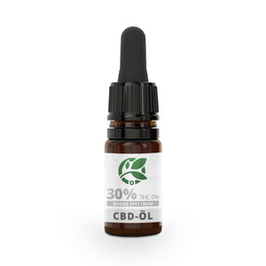 30% Bio CBD-Öl gelöst in MCT-Öl (Broad Spectrum) 10ml - CBD MED Schweiz