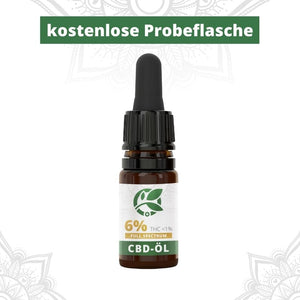 6% kostenlose Probeflasche 10ml - CBD MED Schweiz