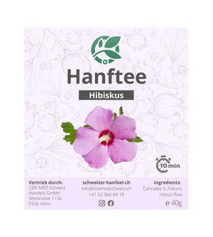 Hanftee mit Hibiskus - CBD MED Schweiz